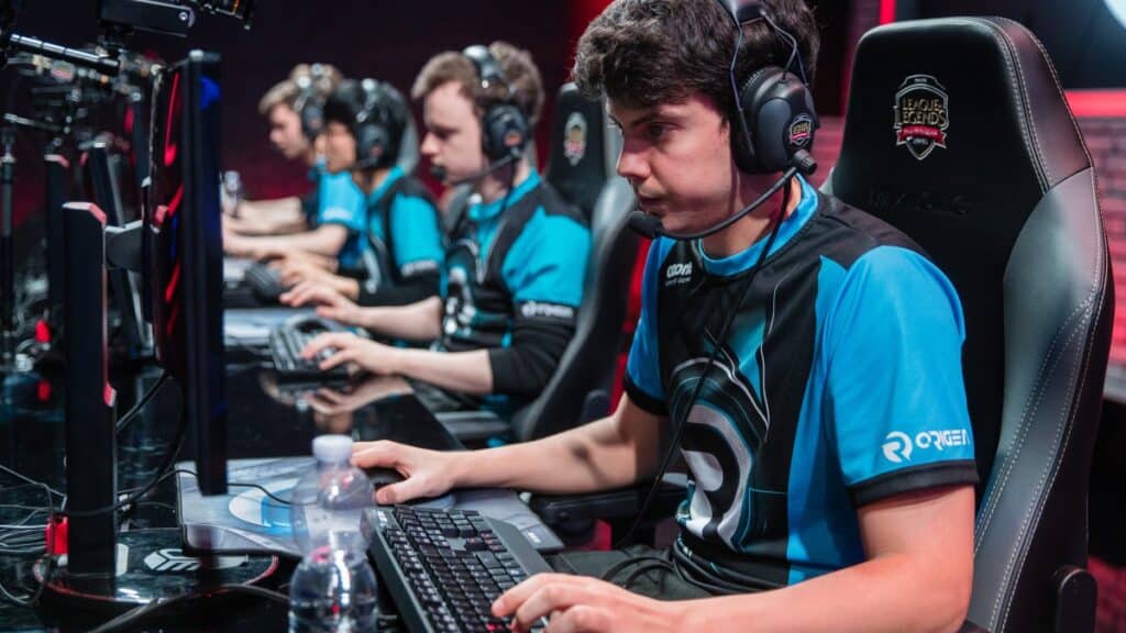 The Origen Esports roster pictured in 2017