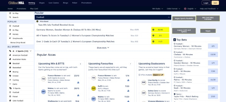 Best Non UK Betting Sites - William Hill