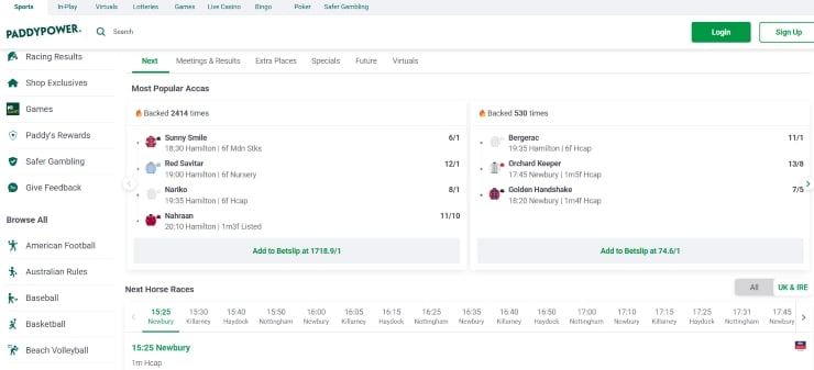 Horse Racing Bets - Accumulators