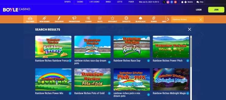 Rainbow Riches Find the Game