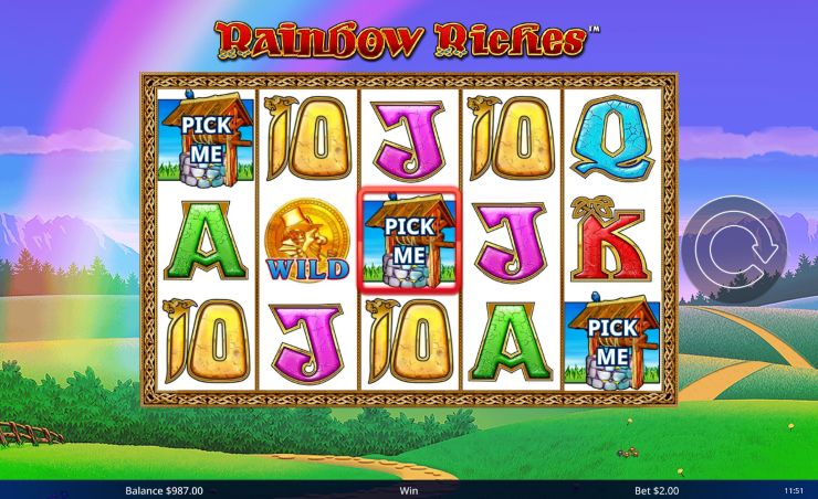 Rainbow Riches Wishing Well Bonus
