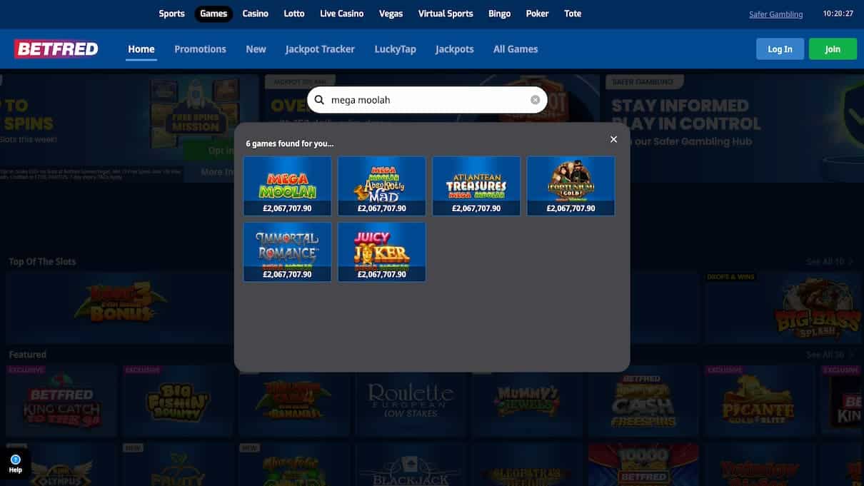 Betfred Microgaming Casino