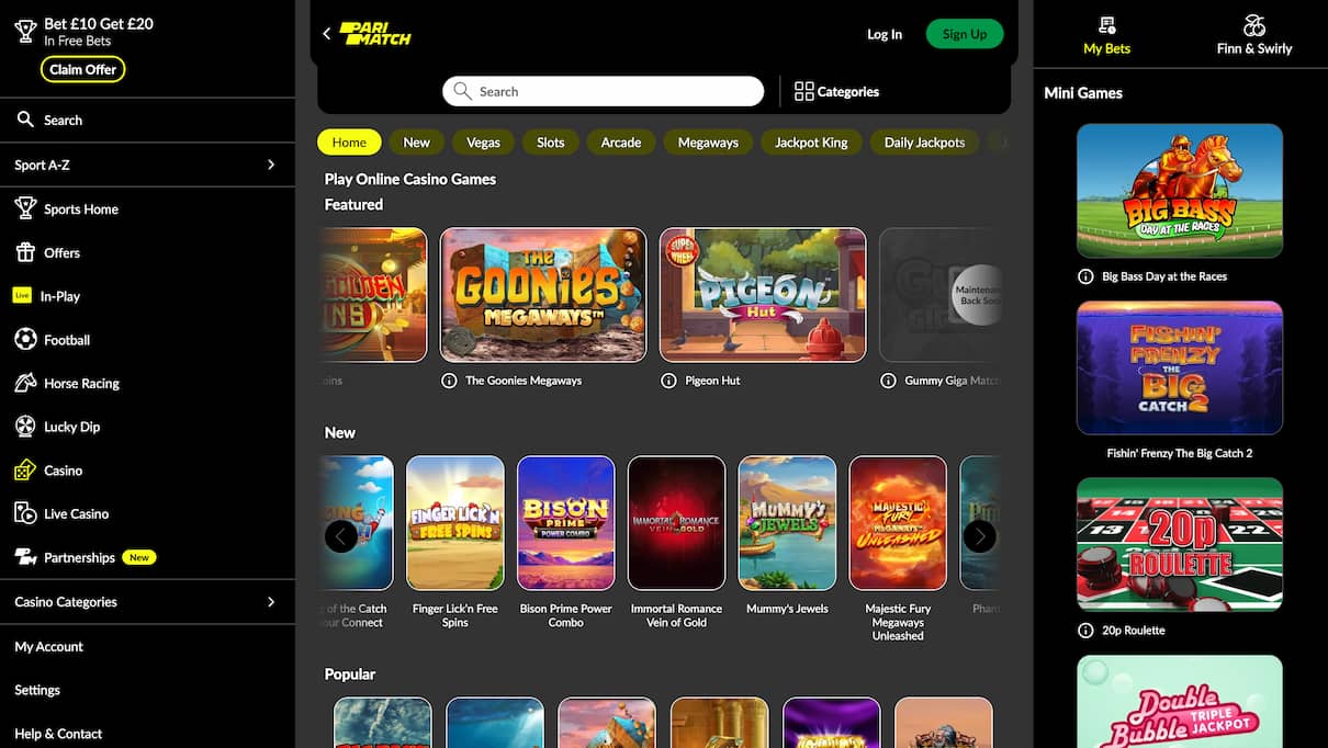 Parimatch Microgaming Casino