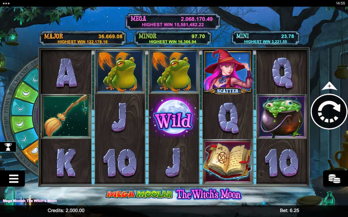 Mega Moolah Witch's Moon Slot