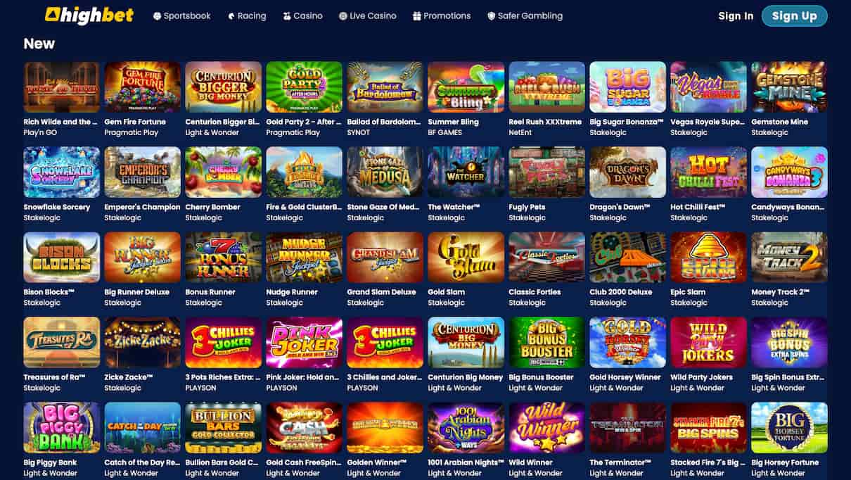 Highbet New Slot Site