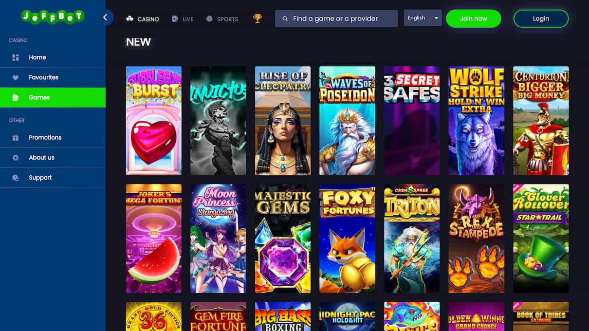 JeffBet New Slots Site
