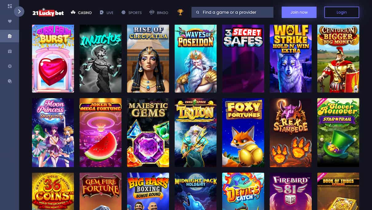 21LuckyBet New Slots Site 