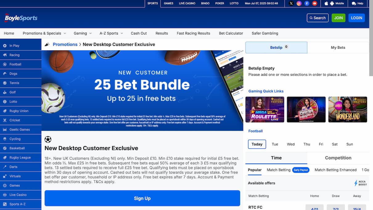BoyleSports Sportsbook Promo Code