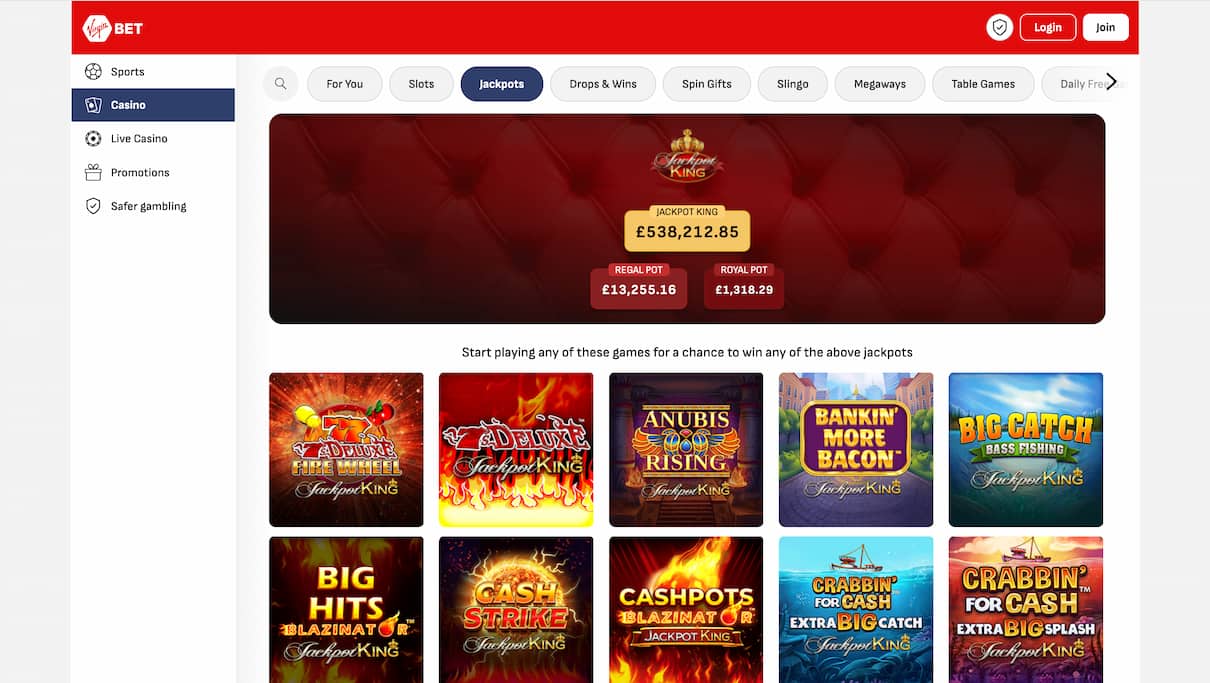 Virgin Bet Trustly casino