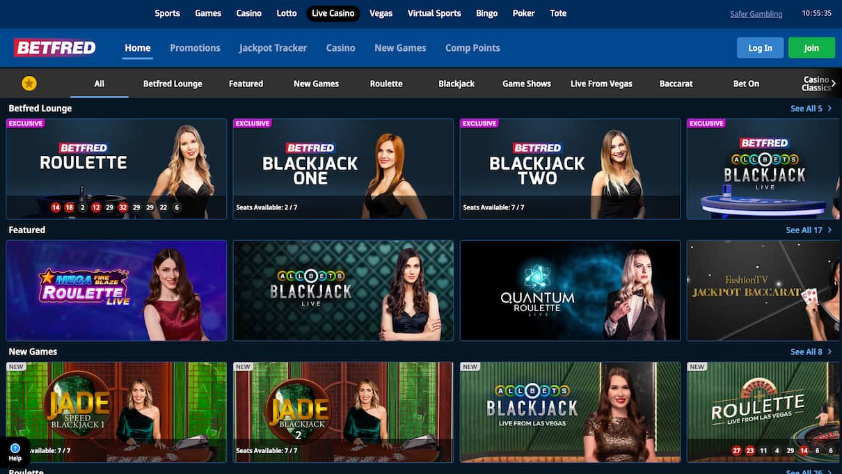 Betfred Amex Casino