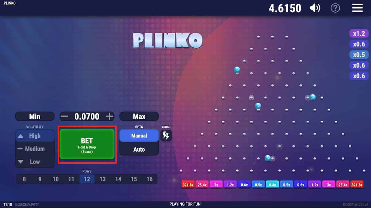 Play Plinko Game with Real Money Step 4