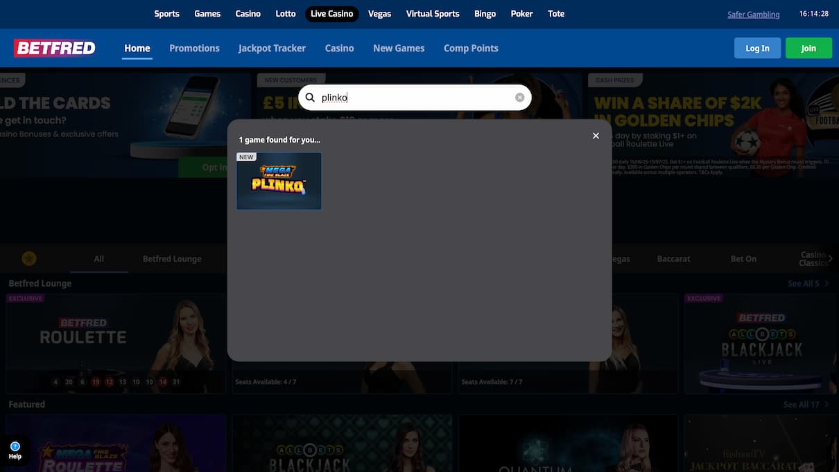 Betfred Plinko Casino