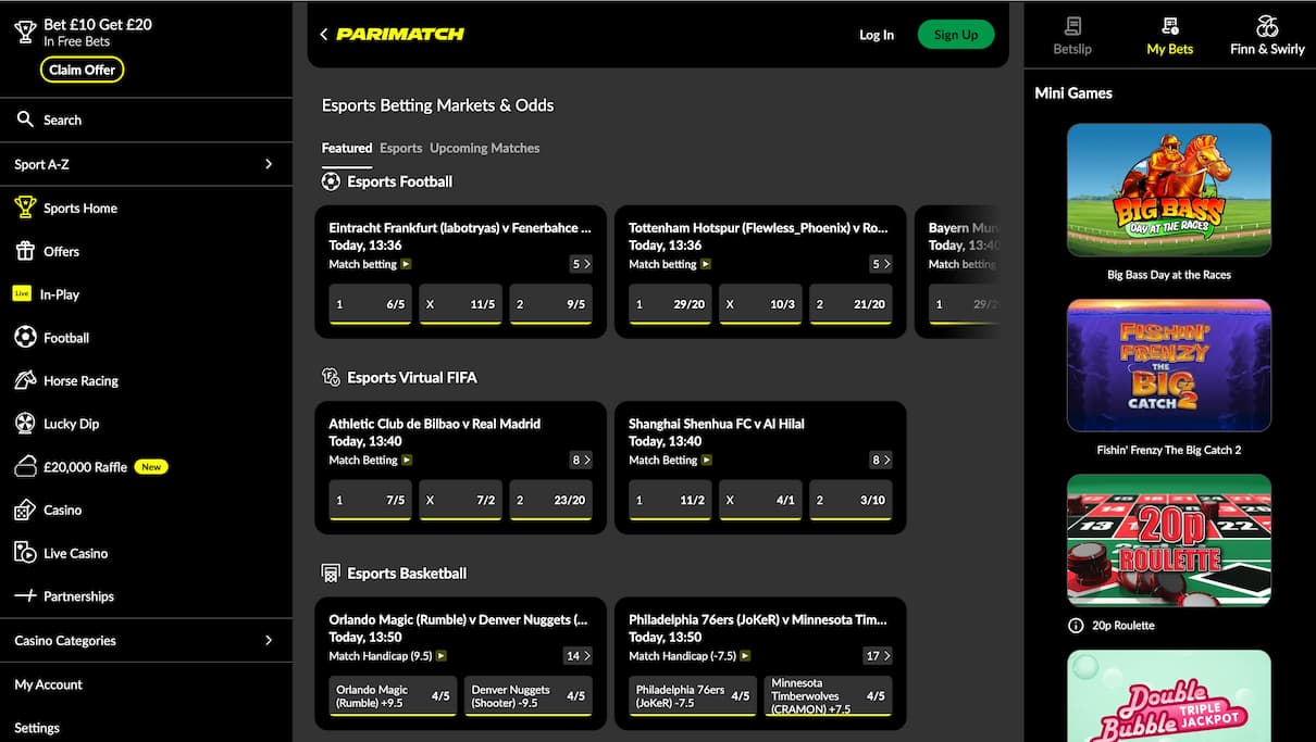 Parimatch eSports Betting