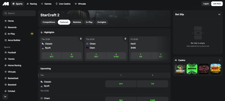 StarCraft 2 Betting Sites Midnite