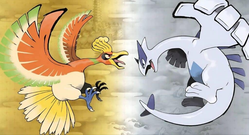 Pokémon TCG Pocket Leaks suggest the two pokemon pictured - Oh-Ho and Lugia - will be at the centre of the A4 update
