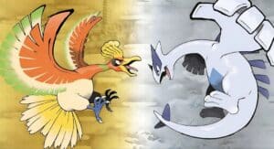 Pokémon TCG Pocket Leaks suggest the two pokemon pictured - Oh-Ho and Lugia - will be at the centre of the A4 update