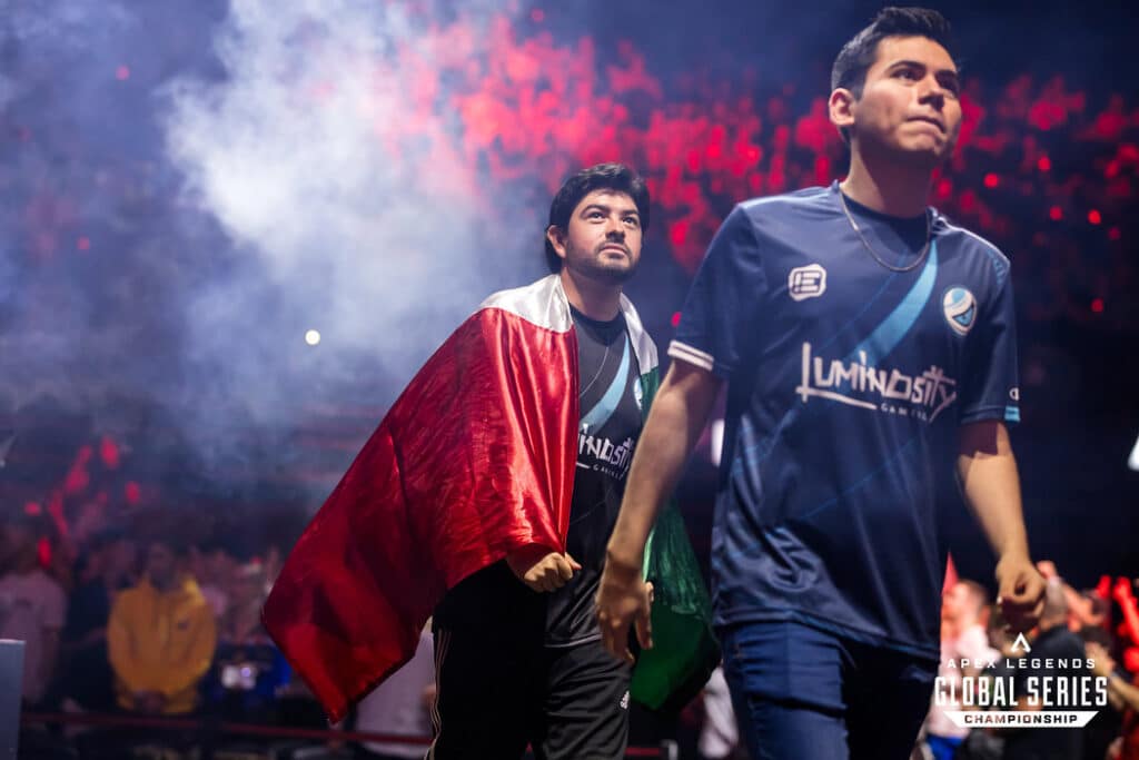 Luminosity Gaming, pictured at the Apex Legends Global Series