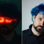 Image shows two pictures of Destiny, who is currently facing severe sexual misconduct allegations. One is dimly lit, the other shows him posing with blue hair.