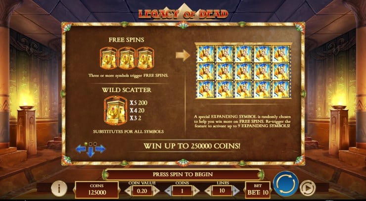 Legacy of Dead Bonus Features