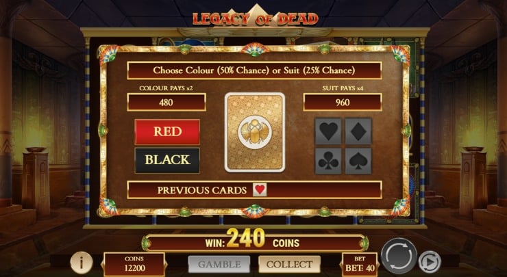 Legacy of Dead Gamble Feature
