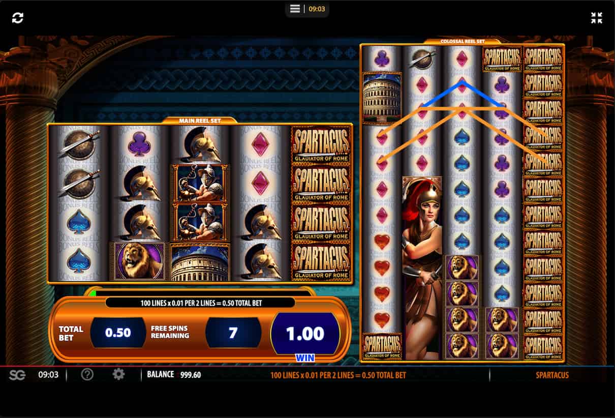 Spartacus Slot Free Spins