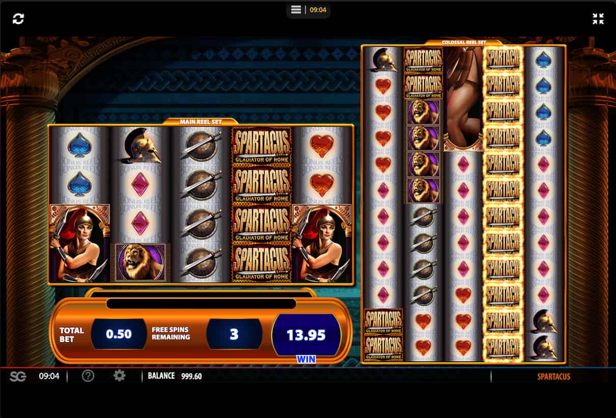 Spartacus Slot Reel Transfer
