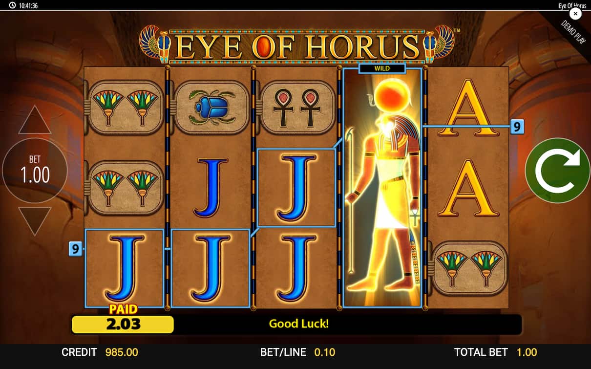 Eye of Horus Expanding Wilds
