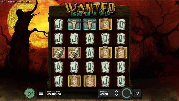 Wanted Dead or a Wild Hit Spin