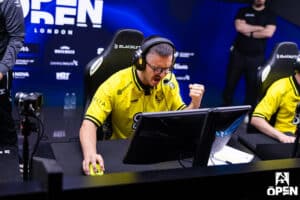 Team Vitality reach the BLAST Open Final, player "Apex" celebrates a round win