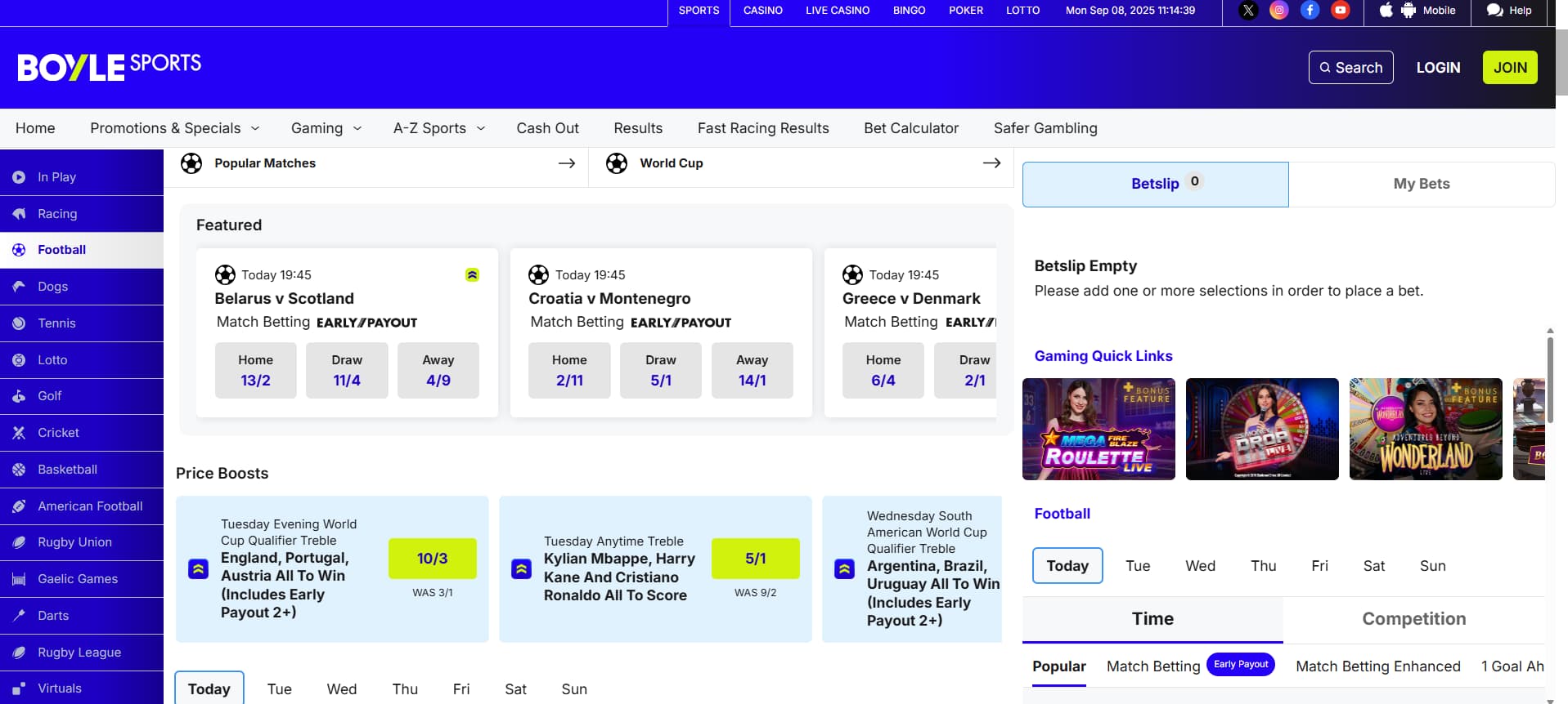 BoyleSports Football Betting