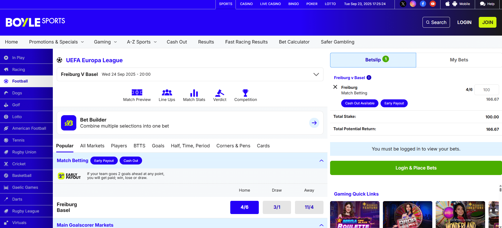 BoyleSports Step 5 Place Your Bet