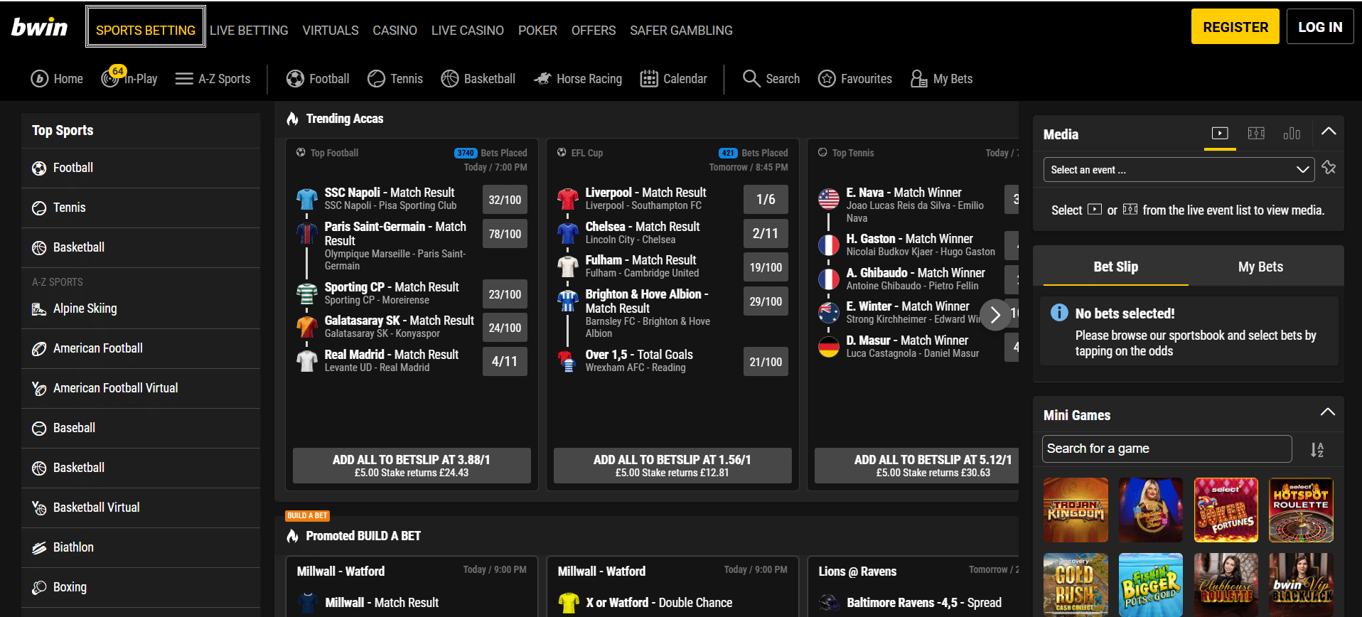 Bwin European Betting Sites
