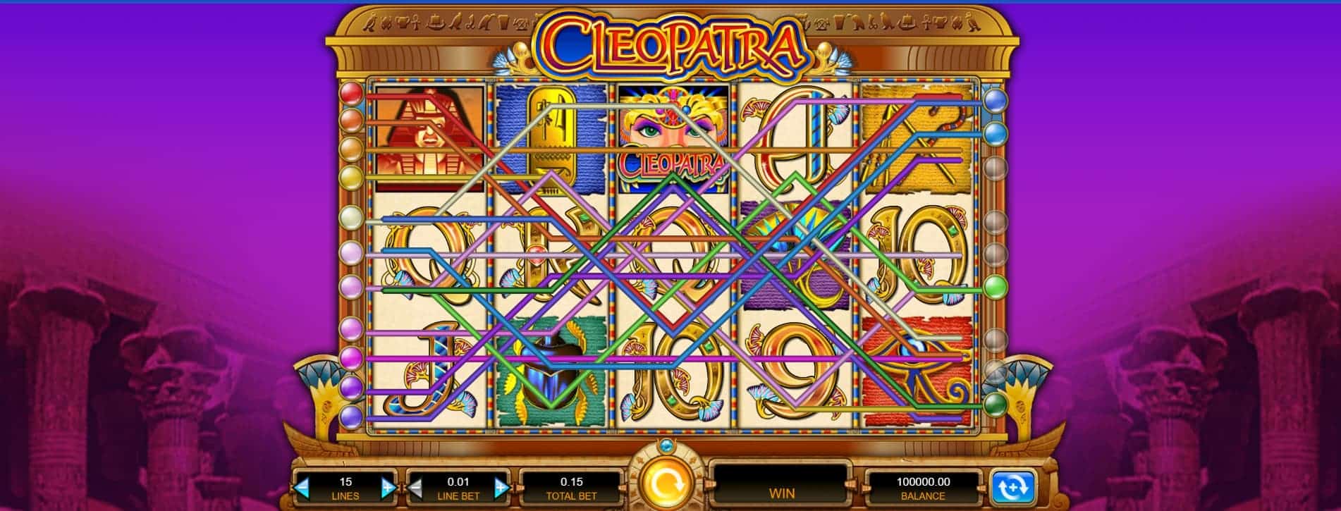 Cleopatra Slot Paylines