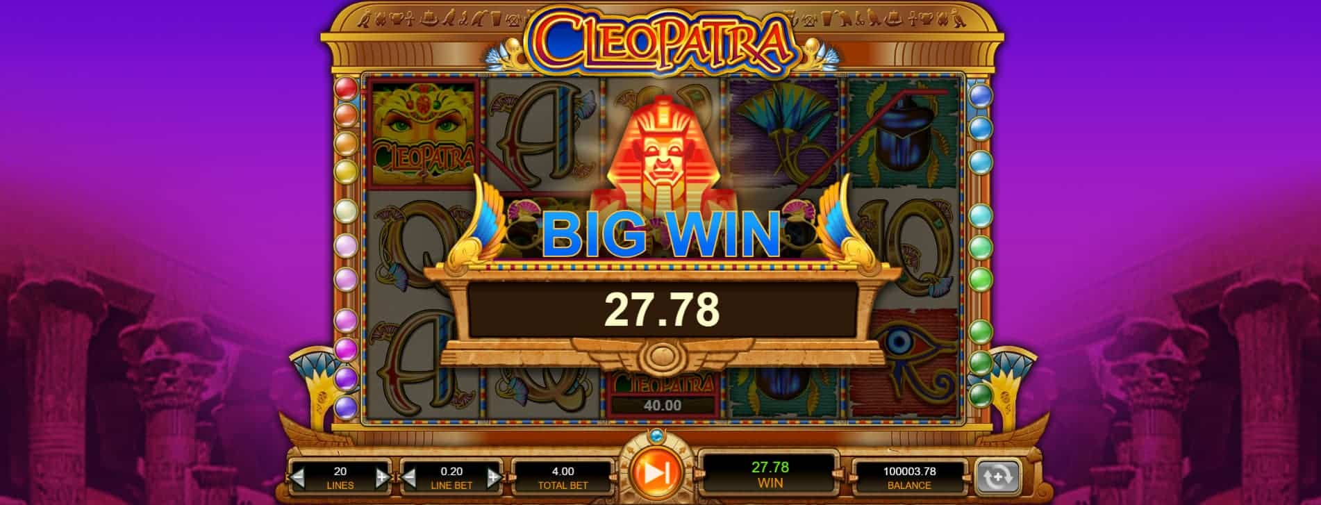 Cleopatra Slot Step 4 Wait for a Win