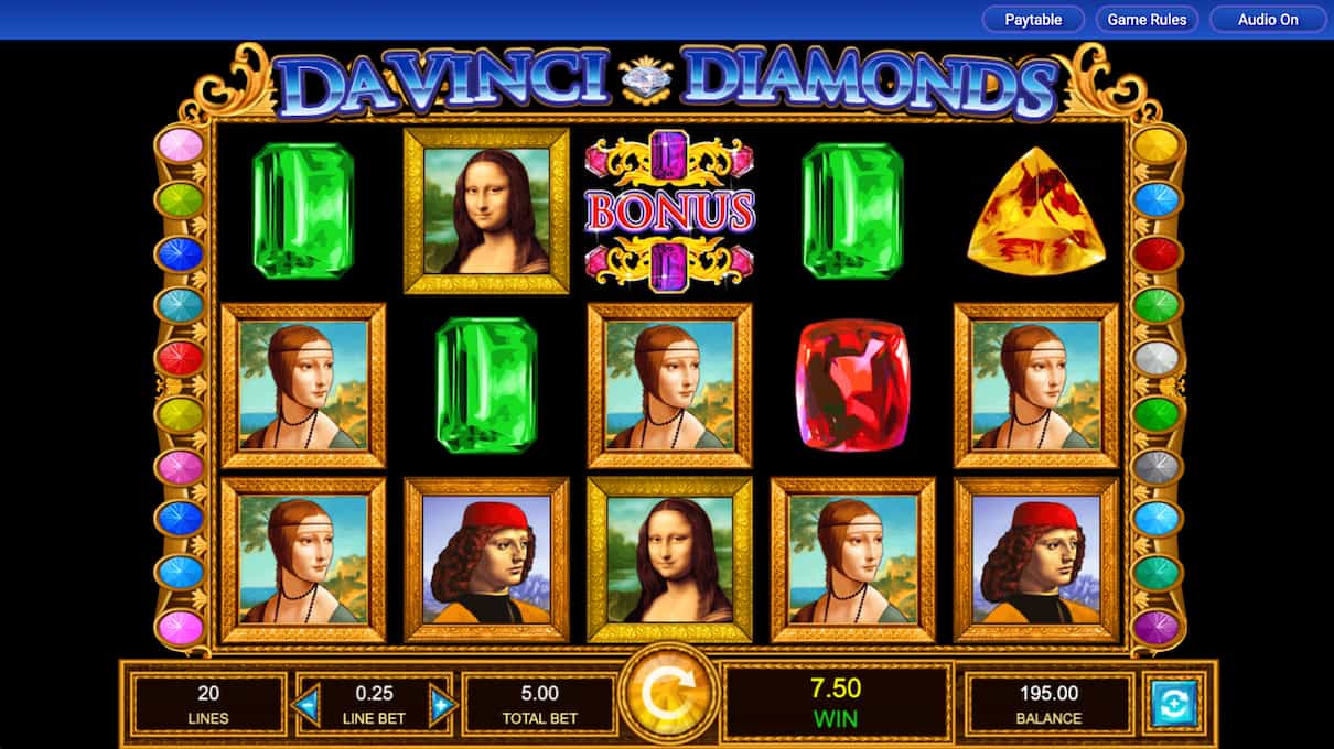Da Vinci Diamonds slot