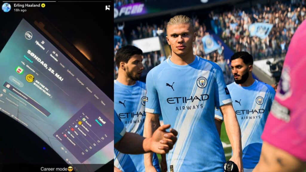 Erling Haaland reveals his EA FC 26 Career Mode team