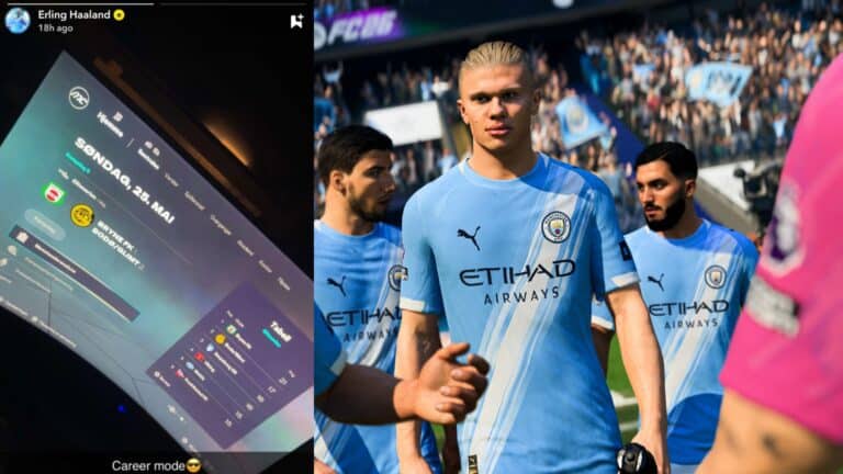 Erling Haaland reveals his EA FC 26 Career Mode team