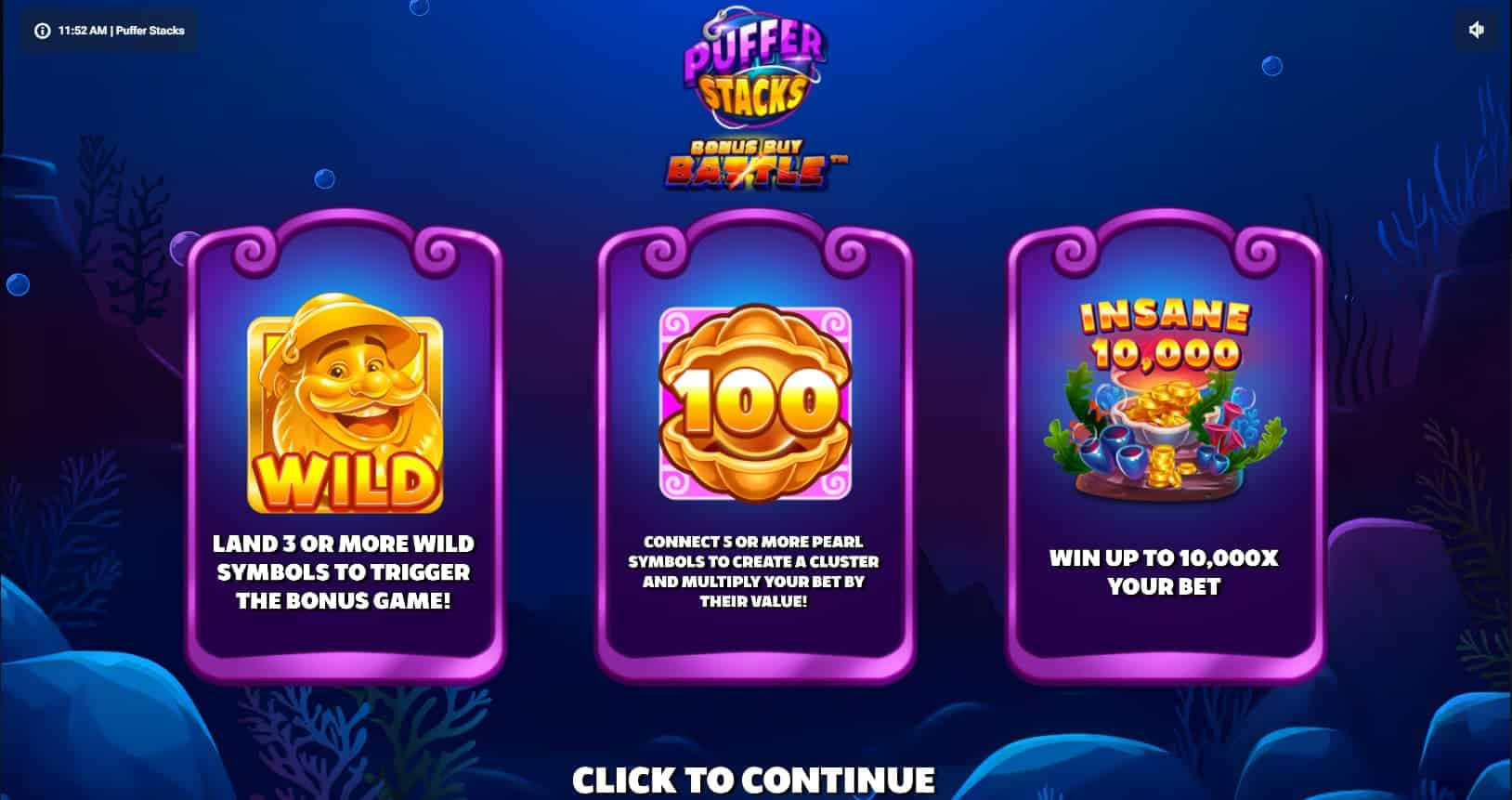 Puffer Stacks Slot Features