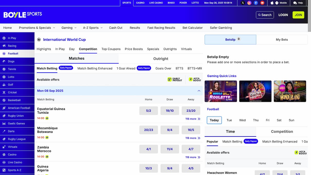 BoyleSports World Cup Betting Site in the UK
