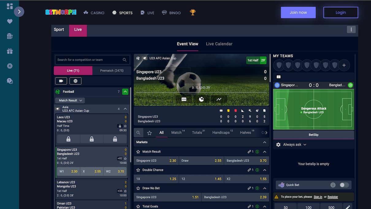 Bet Morph New Betting Site in the UK