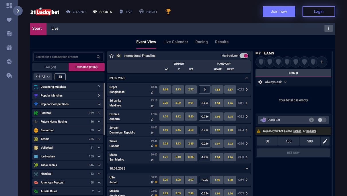 21LuckyBet New Betting Site in the UK