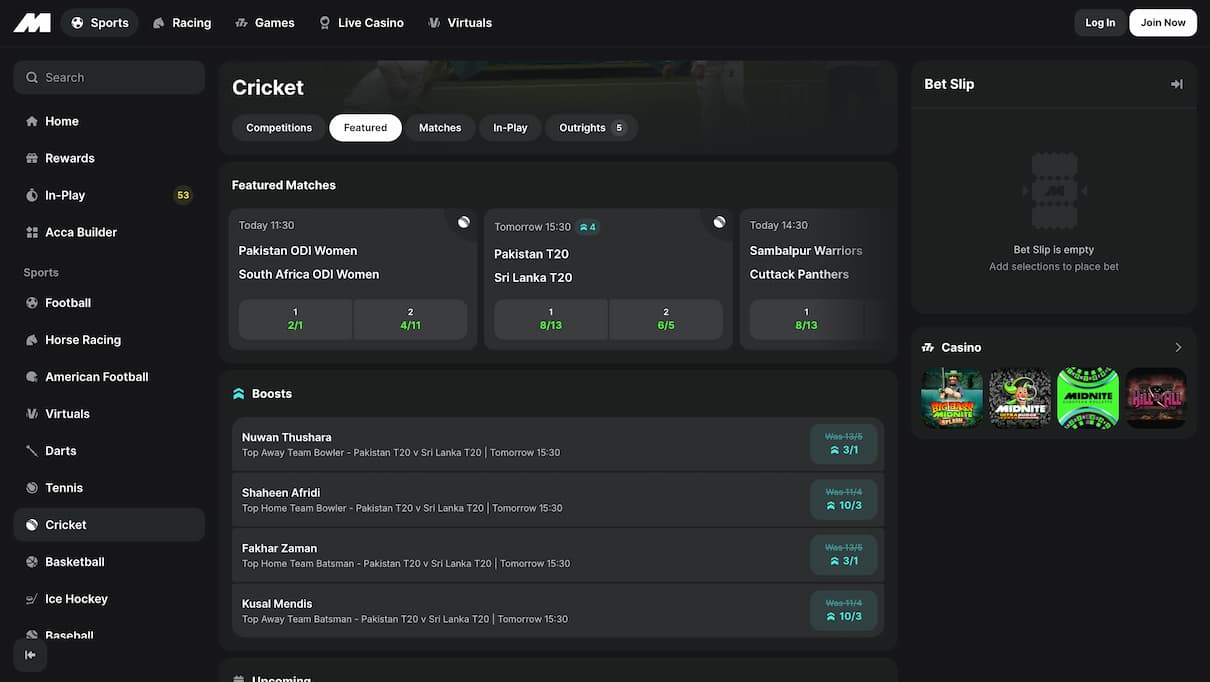 Midnite Best Cricket Betting Site