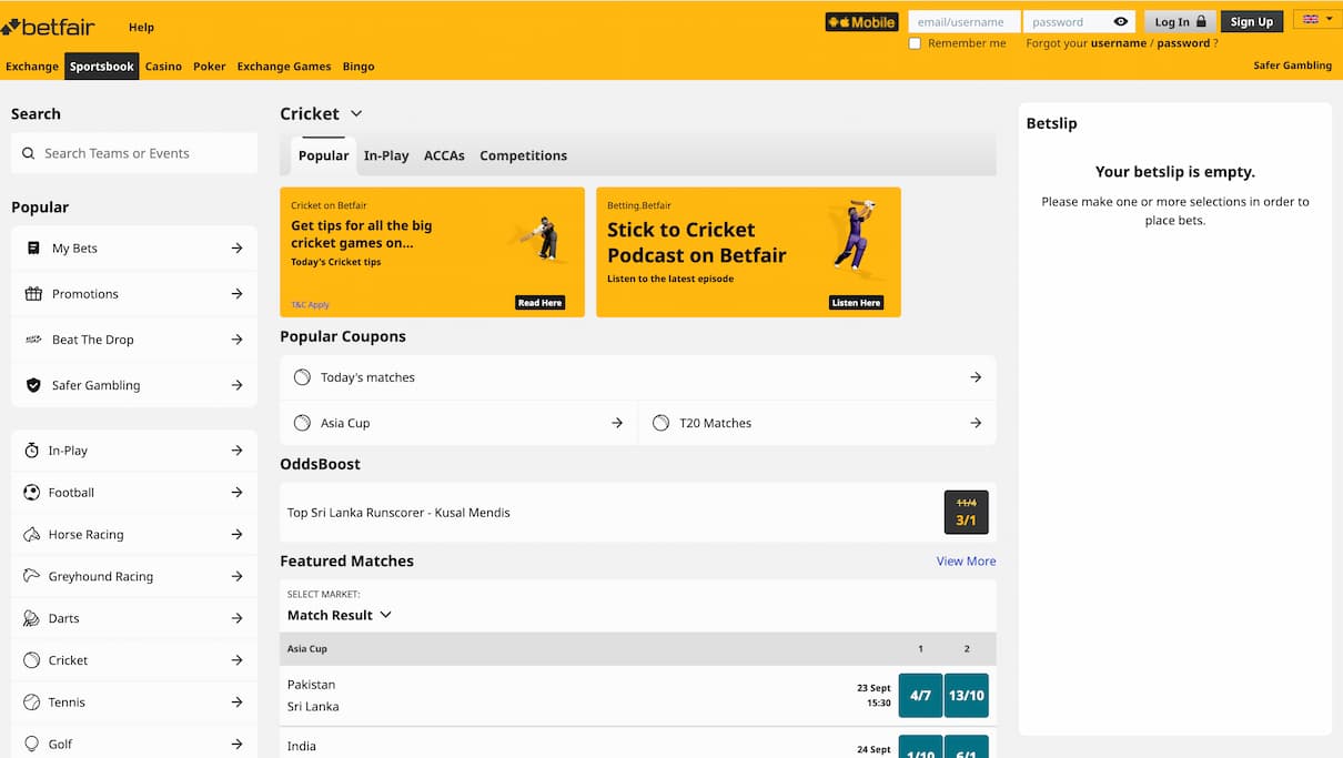 Step 4: Find the Cricket Market