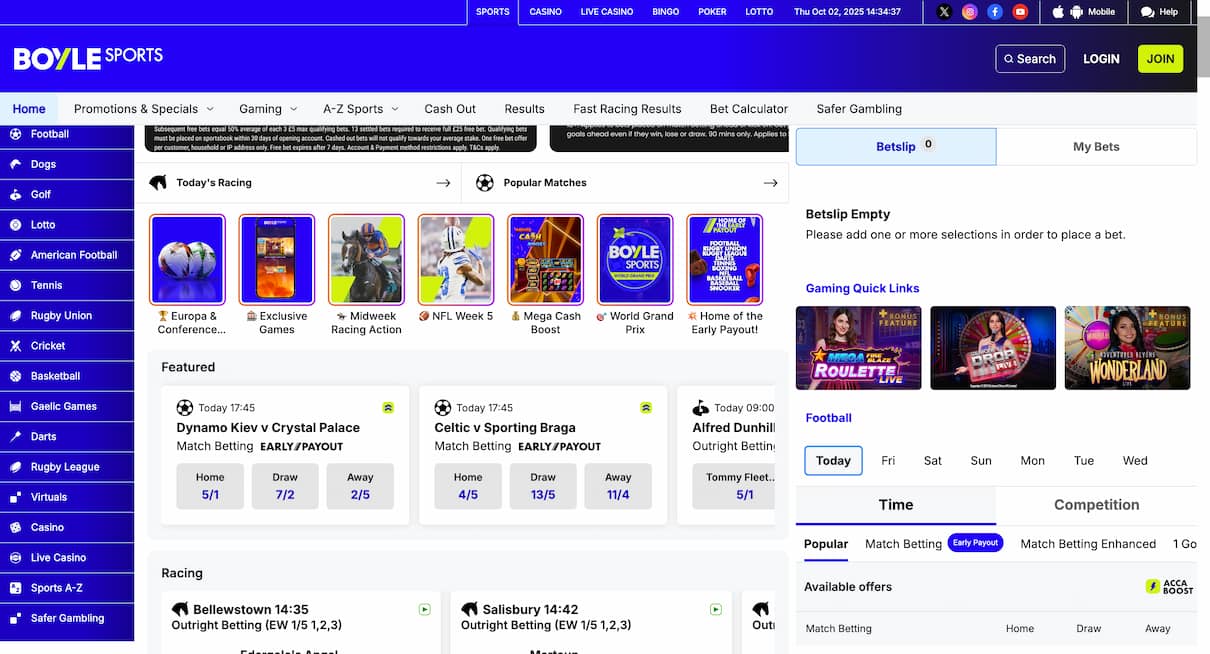 BoyleSports Independent Betting Site