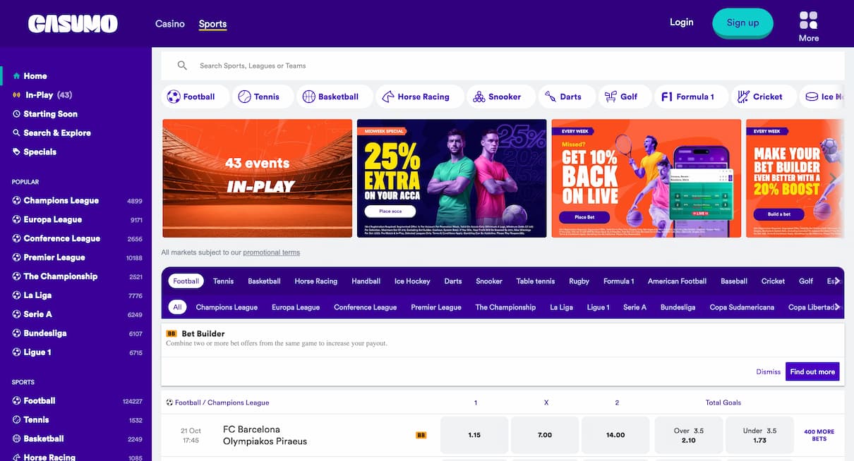 Casumo Independent Betting Site