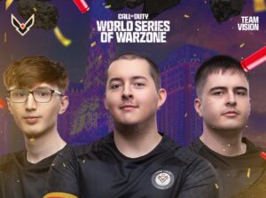 World Series of Warzone Call of Duty champions Lenun, Fifakill, and Echo