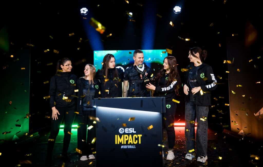 Imperial Valkyries - the team who faced sexist comments from Team Spirit Academy players - winning ESL Impact 2024