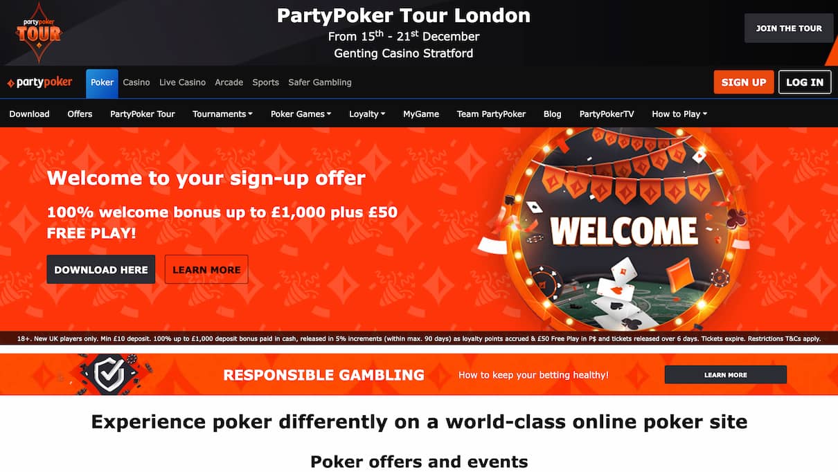 Party Casino Poker Review
