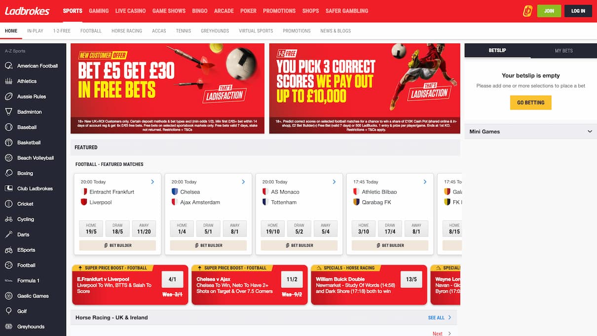 Ladbrokes Sports Betting Review