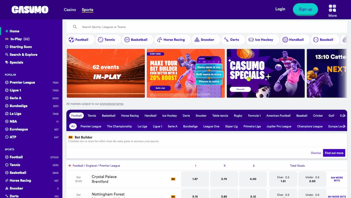 Casumo Sports Betting Review